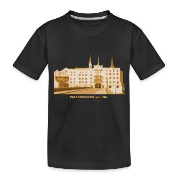 Wasserburg am Inn Brucktor Rosenheim Upper Bavaria - Kids' Premium Organic T-Shirt - black - Front