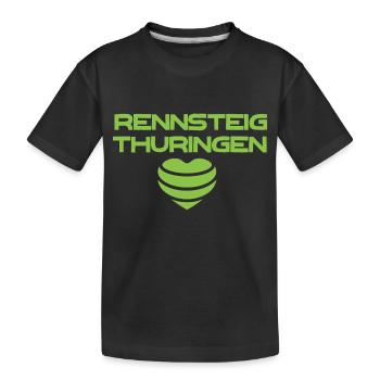 Rennsteig Thüringen - Kinder Premium Bio T-Shirt - Schwarz - Vorne