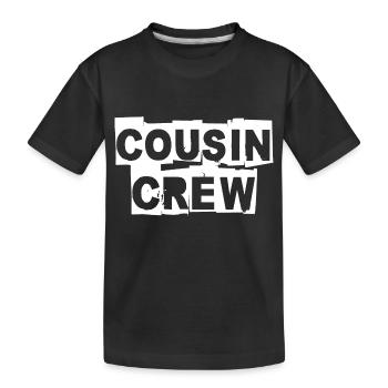 Cousin Crew - Kids' Premium Organic T-Shirt - black - Front