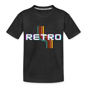 Rétro - T-shirt bio Premium Enfant - noir - Devant