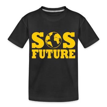Sos future - Kinder Premium Bio T-Shirt - Schwarz - Vorne