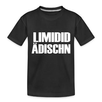 Limited Edition - Kinder Premium Bio T-Shirt - Schwarz - Vorne