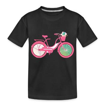 Cycling Cycling Cyclists Cyclists Cycling - Kids' Premium Organic T-Shirt - black - Front