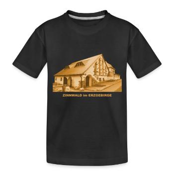 Forêt d’étain Mine d’Erzgebirge Frontière de Saxe - T-shirt bio Premium Enfant - noir - Devant