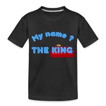 The design of kings - Kids' Premium Organic T-Shirt - black - Front