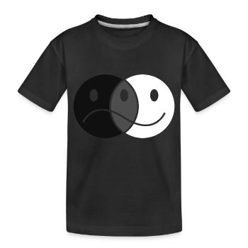 De bonne humeur ou de mauvaise humeur - T-shirt bio Premium Enfant - noir - Devant
