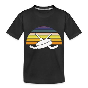 Eishockey Hockey sur glace - T-shirt bio Premium Enfant - noir - Devant