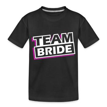Mariage de l’équipe Mariage - T-shirt bio Premium Enfant - noir - Devant