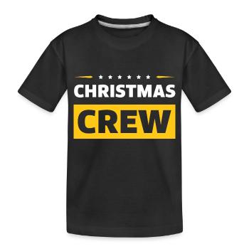 Christmas Crew - Kinder Premium Bio T-Shirt - Schwarz - Vorne