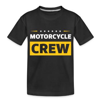 Motorcycle Crew - Kids' Premium Organic T-Shirt - black - Front