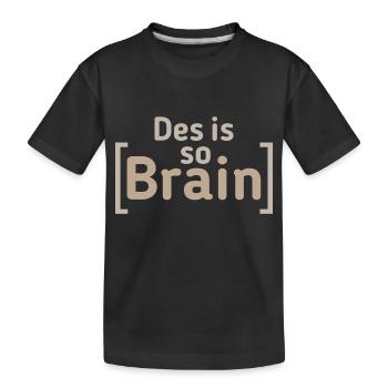 Youth Language Saying - Kids' Premium Organic T-Shirt - black - Front