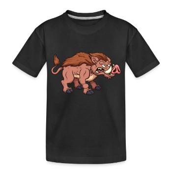 Sanglier - T-shirt bio Premium Enfant - noir - Devant