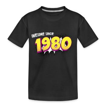 Rétro 43e anniversaire dans le Style de bande dessinée Pop Art - T-shirt bio Premium Enfant - noir - Devant