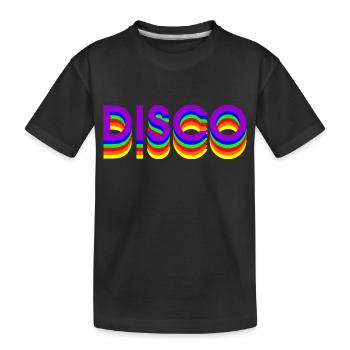 80er DISCO DANCE - Kinder Premium Bio T-Shirt - Schwarz - Vorne