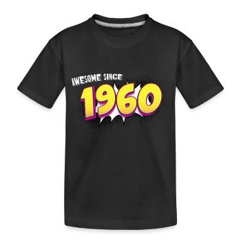 Rétro 63e anniversaire dans le style Pop Art Comic Book - T-shirt bio Premium Enfant - noir - Devant