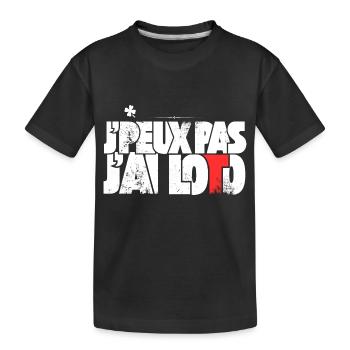 J peux pas j ai Loto - T-shirt bio Premium Enfant - noir - Devant