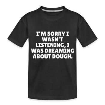 Funny baking slogan - Kids' Premium Organic T-Shirt - black - Front