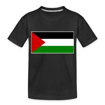 palestina - Kids' Premium Organic T-Shirt - black - Front