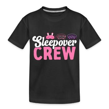 Sleepover Party Pajamas Slumber Party - Kids' Premium Organic T-Shirt - black - Front