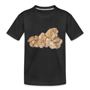 Sandrose Kristall Sand Gips Baryt Mineral - Kinder Premium Bio T-Shirt - Schwarz - Vorne