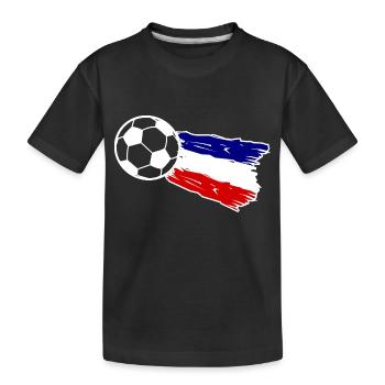 Die Ballspieler aus Frankreich - Kinder Premium Bio T-Shirt - Schwarz - Vorne