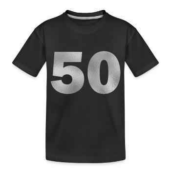 Anniversaire 50 ans - T-shirt bio Premium Enfant - noir - Devant