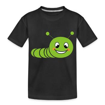 Chenilles insecte Amour petite chenille - T-shirt bio Premium Enfant - noir - Devant