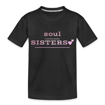Meilleures amies - âmes sœurs - T-shirt bio Premium Enfant - noir - Devant