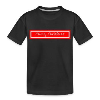Merry Christmas - Kids' Premium Organic T-Shirt - black - Front