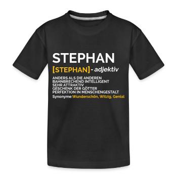 Stephan - T-shirt bio Premium Enfant - noir - Devant