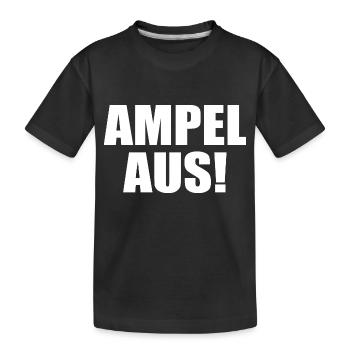 Ampel aus - Kinder Premium Bio T-Shirt - Schwarz - Vorne