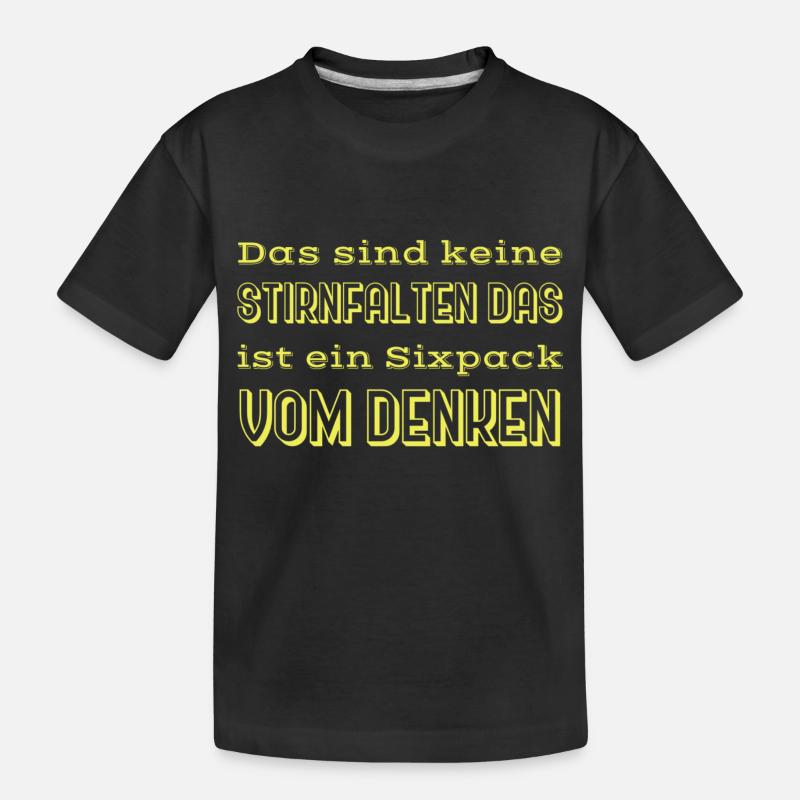 witzige sprüche - Kinder Premium Bio T-Shirt - Schwarz