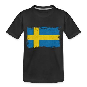 Suède Suède Scandinavie Nordique Viking Europe - T-shirt bio Premium Enfant - noir - Devant