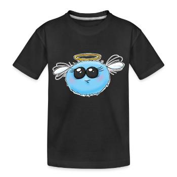 grognement bourdon petit ange drôle dessin animé bourdon - T-shirt bio Premium Enfant - noir - Devant