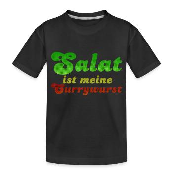 Salat ist meine Currywurst - T-shirt bio Premium Enfant - noir - Devant