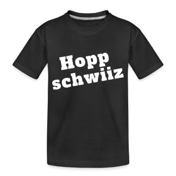 Dialecte Alsacien, Hopp schwiiz. - T-shirt bio Premium Enfant - noir - Devant