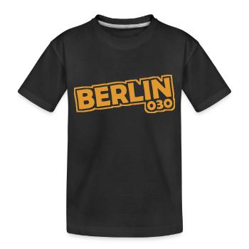 Berlin - 030 - Capitale - Allemagne - Indicatif régional - T-shirt bio Premium Enfant - noir - Devant