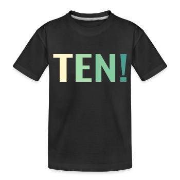 10. Geburtstag Geschenk Sohn Tochter - Kinder Premium Bio T-Shirt - Schwarz - Vorne