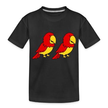 Perroquet 2 - T-shirt bio Premium Enfant - noir - Devant