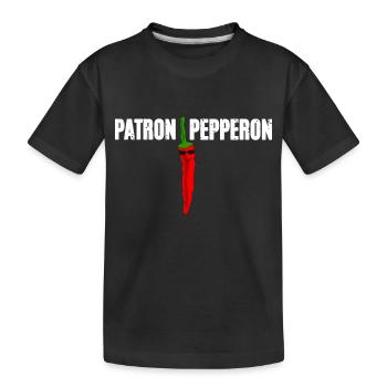 Patron Pepperon - T-shirt bio Premium Enfant - noir - Devant