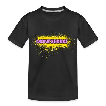 Montserrat - Kids' Premium Organic T-Shirt - black - Front