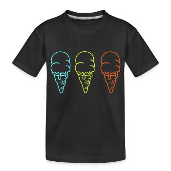 Glace Glace 3 - T-shirt bio Premium Enfant - noir - Devant