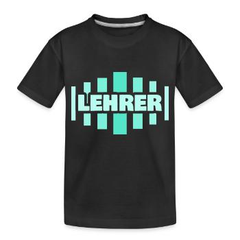 Lehrer als Beruf - Kinder Premium Bio T-Shirt - Schwarz - Vorne