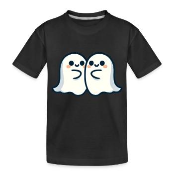 Umarmende Geister - Kinder Premium Bio T-Shirt - Schwarz - Vorne