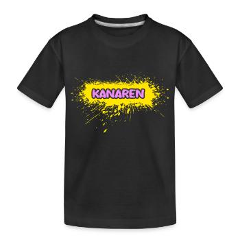 Canary Islands as sun - Kids' Premium Organic T-Shirt - black - Front