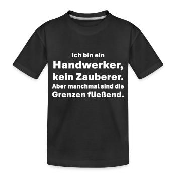 De l’artisan au sorcier : les frontières sont fluides - T-shirt bio Premium Enfant - noir - Devant