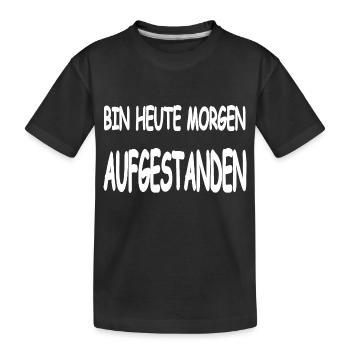 Party - Kinder Premium Bio T-Shirt - Schwarz - Vorne
