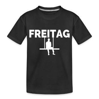 Freitag - Kinder Premium Bio T-Shirt - Schwarz - Vorne