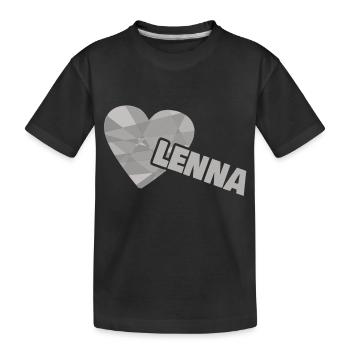 Lenna comme amour - T-shirt bio Premium Enfant - noir - Devant