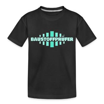 Beruf Baustoffprüfer - Kinder Premium Bio T-Shirt - Schwarz - Vorne